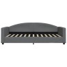 Lit de repos gris foncé 100x200 cm tissu 