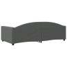 Lit de repos gris foncé 100x200 cm tissu 