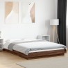 Cadre de lit avec lumières LED sans matelas 135x190 cm 