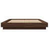 Cadre de lit avec lumières LED sans matelas 135x190 cm 