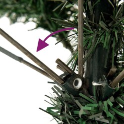 Sapin de Noël artificiel avec support 240 cm PVC 