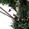 Sapin de Noël artificiel avec support 240 cm PVC 