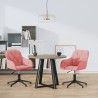 Chaises pivotantes à manger lot de 2 Rose Velours 
