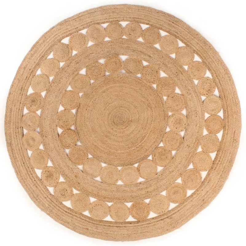 Tapis Design tressé Jute 240 cm Rond 
