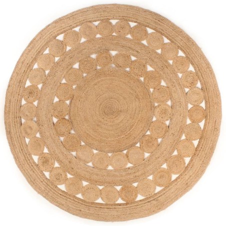 Tapis Design tressé Jute 240 cm Rond 
