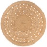 Tapis Design tressé Jute 240 cm Rond 