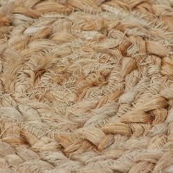 Tapis Design tressé Jute 240 cm Rond 