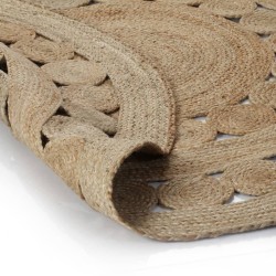 Tapis Design tressé Jute 240 cm Rond 