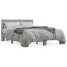 Cadre de lit sans matelas sonoma gris 140x190 cm 