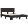 Cadre de lit sans matelas noir 140x190 cm 