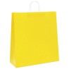 Sacs en papier 250 pcs avec poignées jaune 45x17x48 cm 