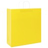 Sacs en papier 250 pcs avec poignées jaune 45x17x48 cm 