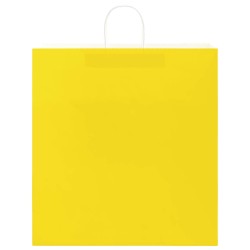 Sacs en papier 250 pcs avec poignées jaune 45x17x48 cm 