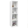 Meuble TV mural Blanc 37x37x142,5 cm Bois d’ingénierie 