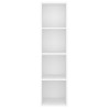 Meuble TV mural Blanc 37x37x142,5 cm Bois d’ingénierie 