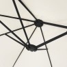 Parasol à double tête blanc sable 449x245 cm 