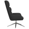 Chaise de relaxation Noir Cuir véritable 
