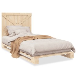 Cadre de lit sans matelas avec tête de lit 100x200 cm 