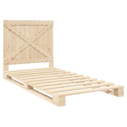 Cadre de lit sans matelas avec tête de lit 100x200 cm 