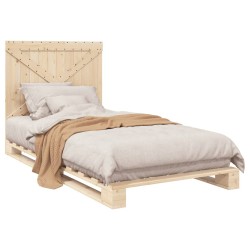 Cadre de lit sans matelas avec tête de lit 100x200 cm 
