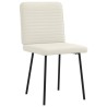 Chaises à manger lot de 4 Crème Velours 