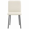 Chaises à manger lot de 4 Crème Velours 