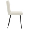 Chaises à manger lot de 4 Crème Velours 