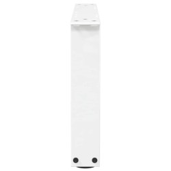 Pieds de table basse en forme de V, 2 pièces, blanc, 60 x (30-31,3) cm, acier 