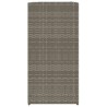 Jardinières 2 pcs gris 40x40x80 cm résine tressée 