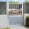 Portail de jardin 100x150 cm acier inoxydable 
