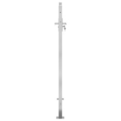 Portail de jardin 100x150 cm acier inoxydable 
