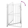 Portail de jardin 100x150 cm acier inoxydable 