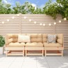 Salon de jardin 3 pcs bois massif de pin 