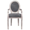 Chaise à manger gris foncé 54x56x96,5 cm velours 