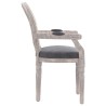 Chaise à manger gris foncé 54x56x96,5 cm velours 