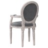 Chaise à manger gris foncé 54x56x96,5 cm velours 