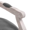 Chaise à manger gris foncé 54x56x96,5 cm velours 
