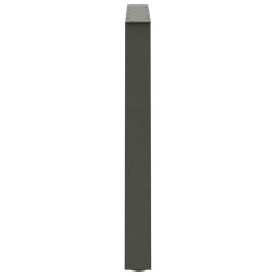 Pieds de table à manger en forme de V, 3 pièces, anthracite, 100 x (72-73,3) cm, acier 