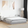 Cadre de lit sans matelas sonoma gris 135x190 cm 
