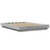 Cadre de lit sans matelas sonoma gris 135x190 cm 