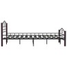 Cadre de lit sans matelas noir métal 140x200 cm 