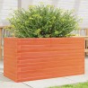 Jardinière cire marron 90x40x46 cm bois de pin massif 