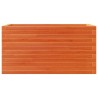 Jardinière cire marron 90x40x46 cm bois de pin massif 