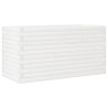 Jardinière blanc 90x40x46 cm bois de pin massif 