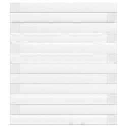 Jardinière blanc 90x40x46 cm bois de pin massif 