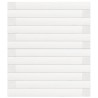 Jardinière blanc 90x40x46 cm bois de pin massif 
