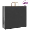 Sacs en papier 250 pcs avec poignées noir 54x15x49 cm 