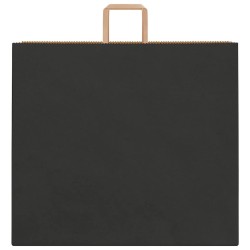 Sacs en papier 250 pcs avec poignées noir 54x15x49 cm 