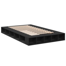 Cadre de lit sans matelas noir 120x190 cm 