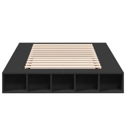 Cadre de lit sans matelas noir 120x190 cm 